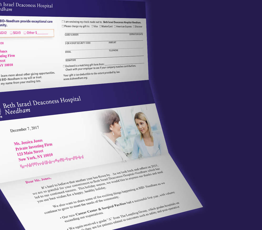 Personalized direct mail letter
