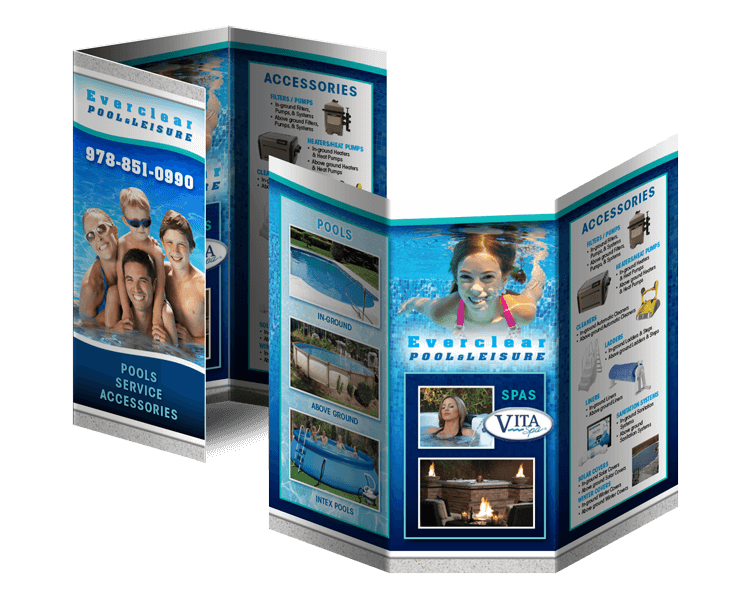 Pool and Spa Tri Fold Mailer