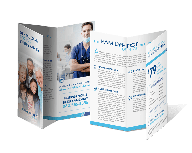 Family First dental direct mail campaign