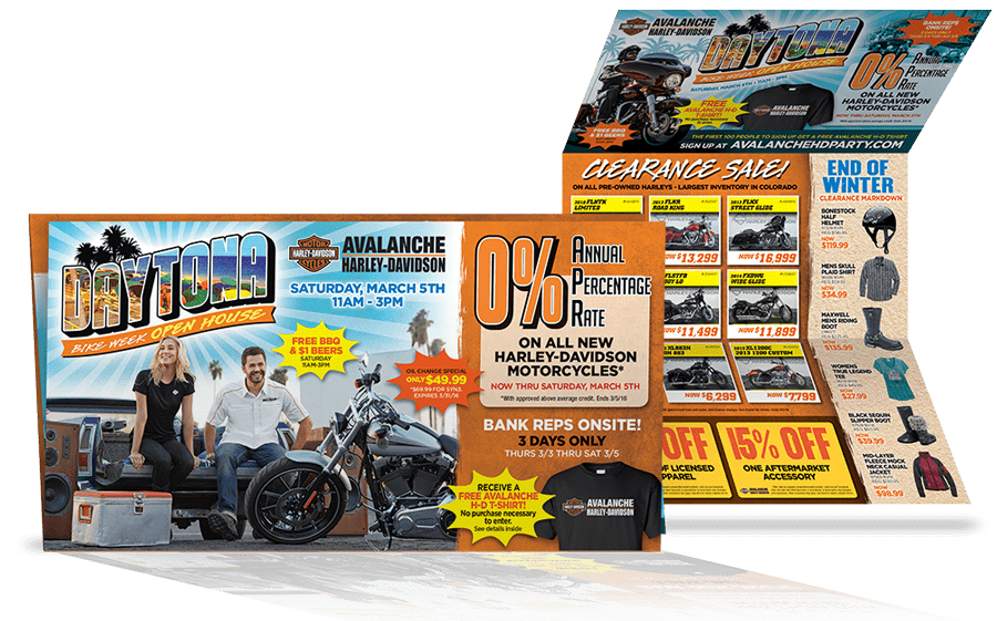 king of the road trifold mailer