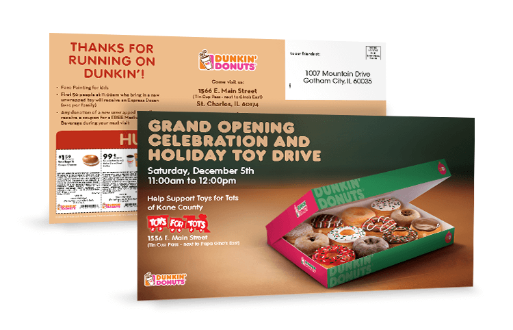 Dunkin' Monster Holiday Mailer