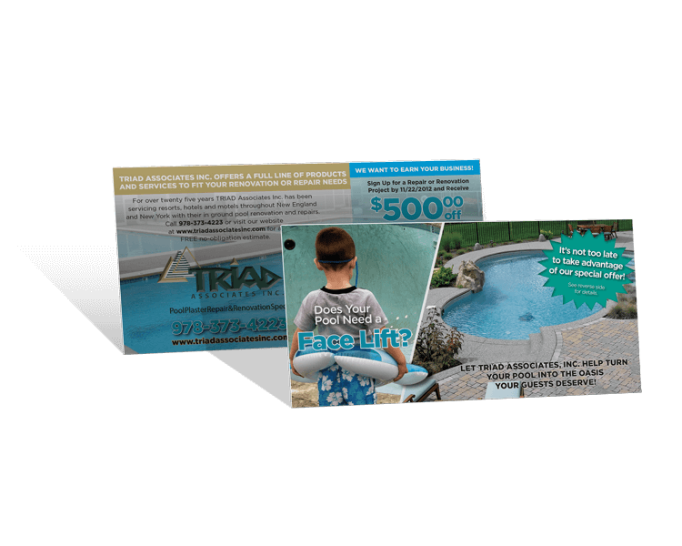 Pool and Spa Postcard Mailer