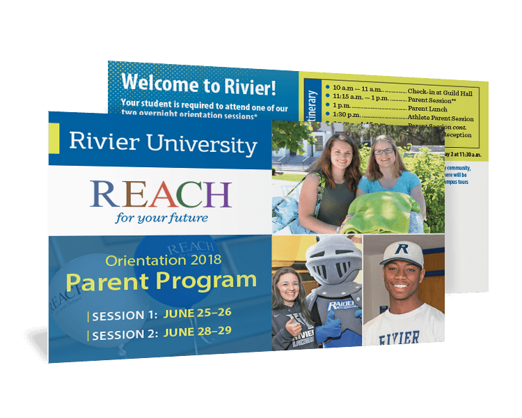 Rivier Education postcard