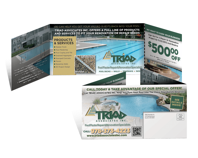 Pool and Spa Gate Fold Mailer