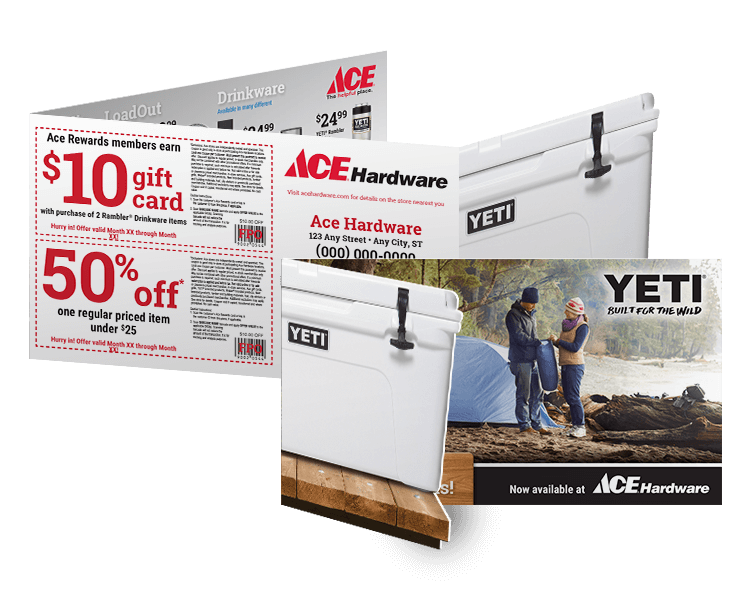 Ace best brands die cut mailer