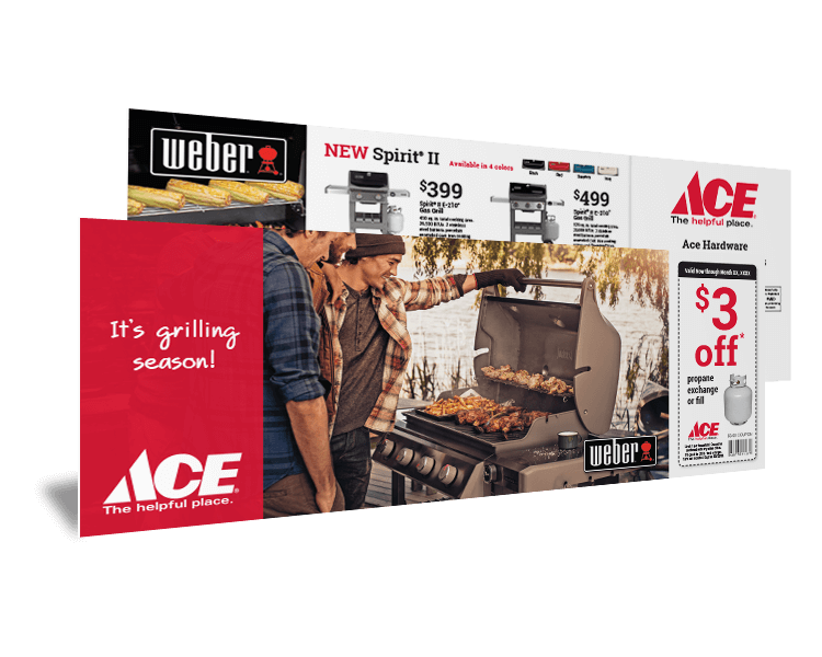 Ace direct mail flat postcard