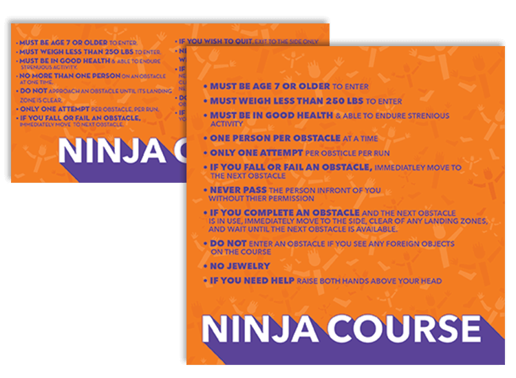 Alt section rules signage