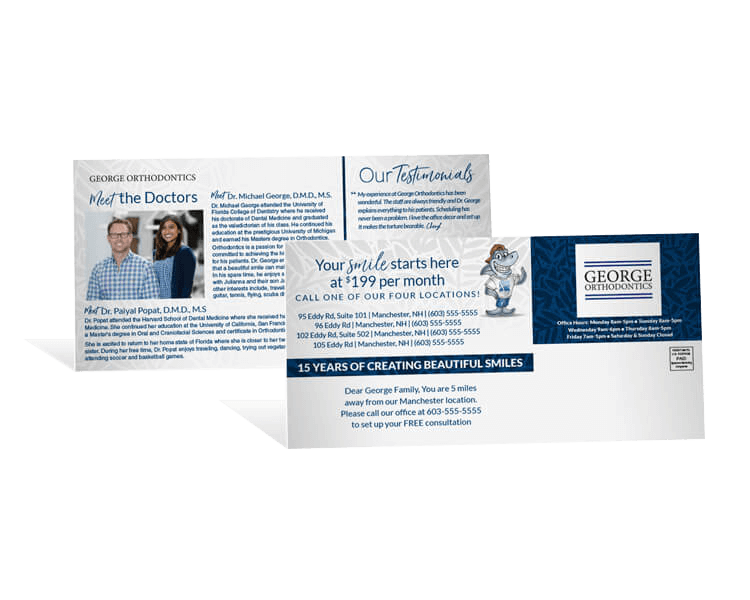 George Orthodontics industry marketing mailer
