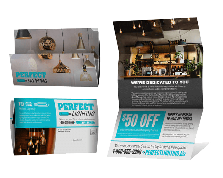 home services perfect lighting industry mailer