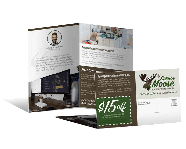 spruce moose bi-fold home services mailer