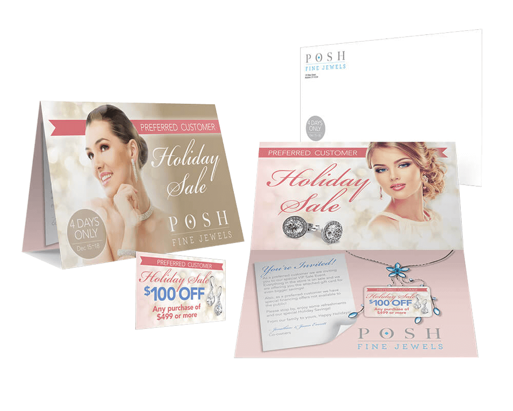 jewelry industry direct mail bi-fold