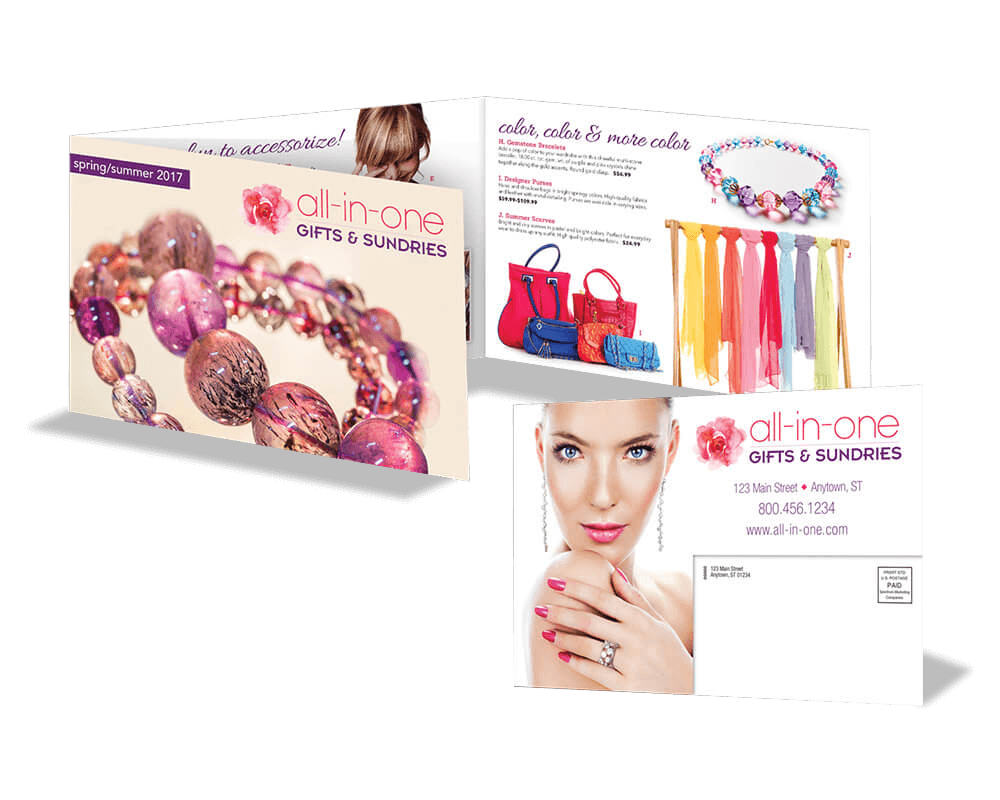 gate-fold jewelry mailer