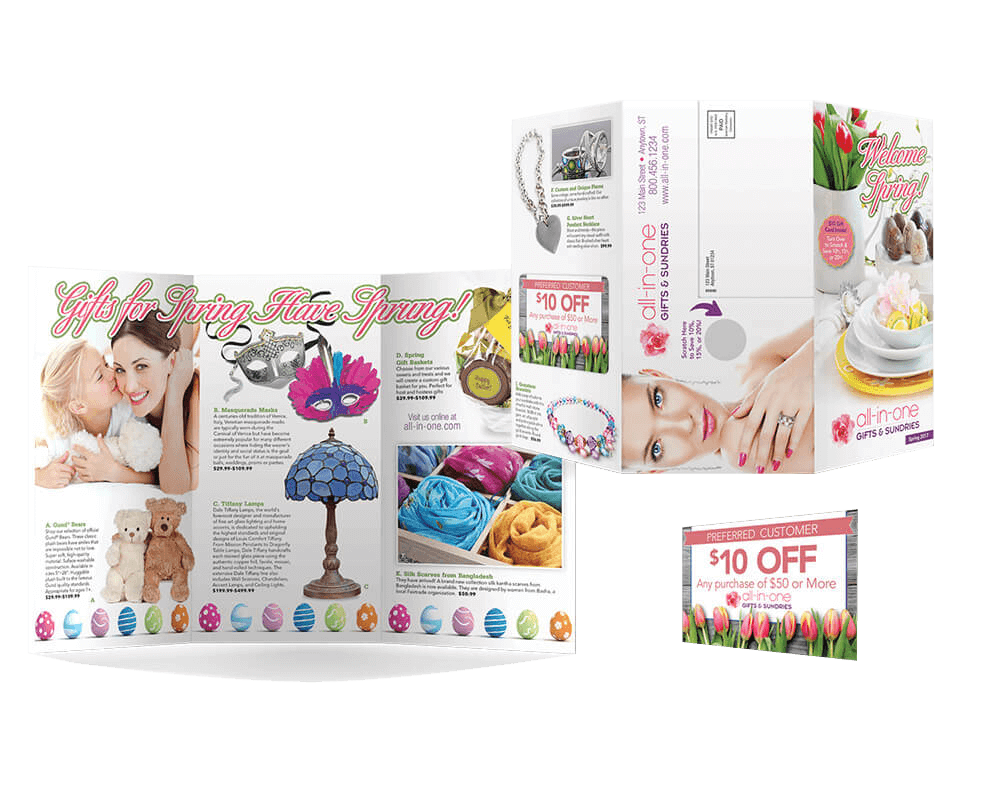 jewelry industry direct mail tri-fold