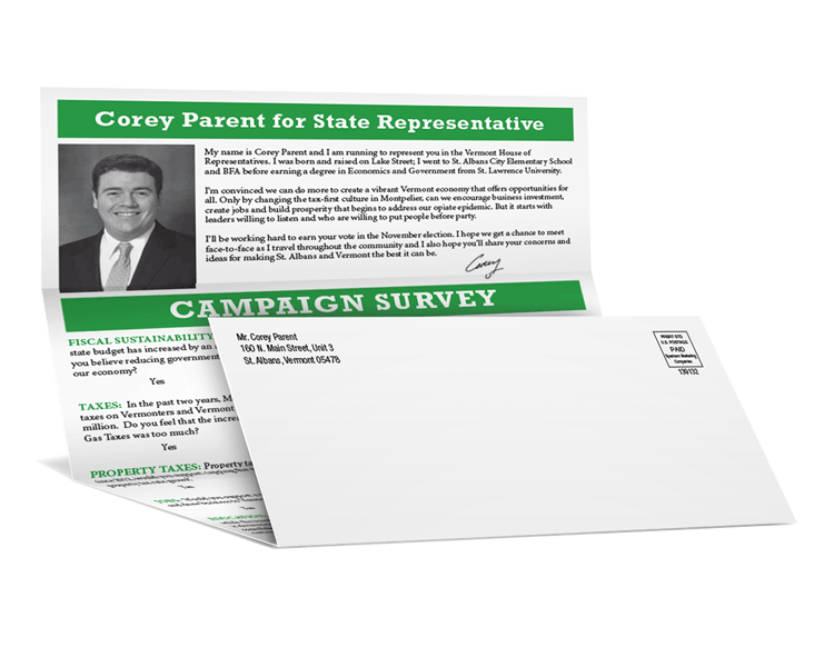 political industry mailer