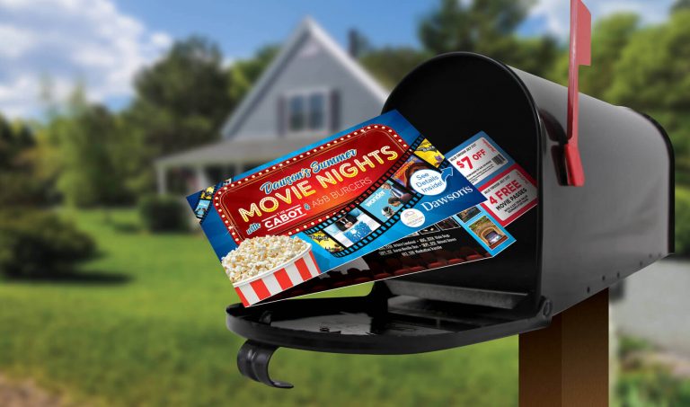 direct mail piece in mailbox