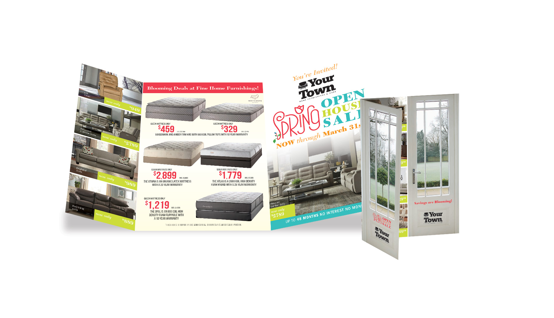 Spring Door direct mailer design for SMC Furniture