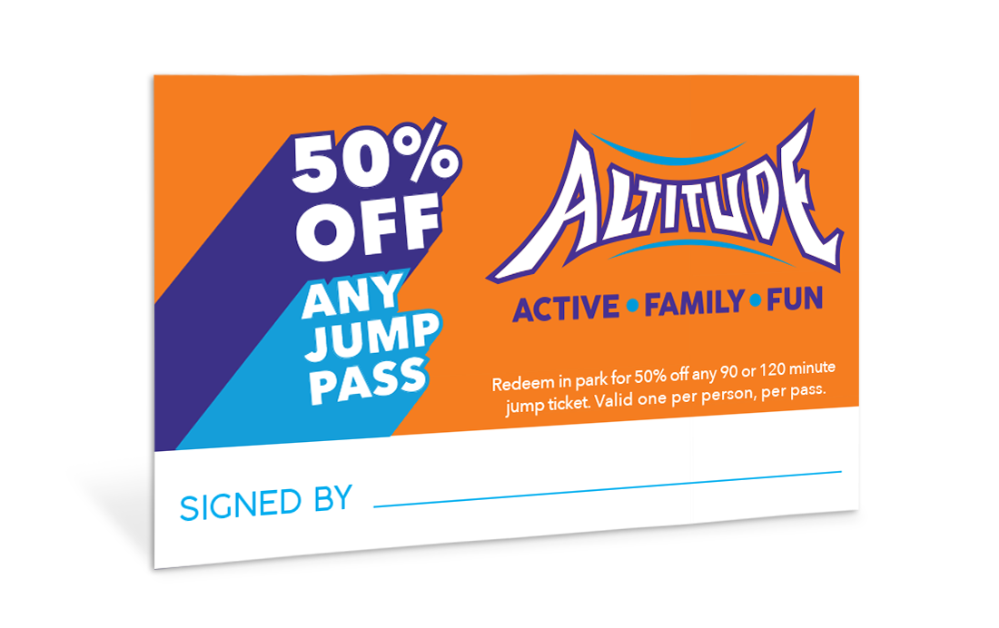 50% off Jump Pass