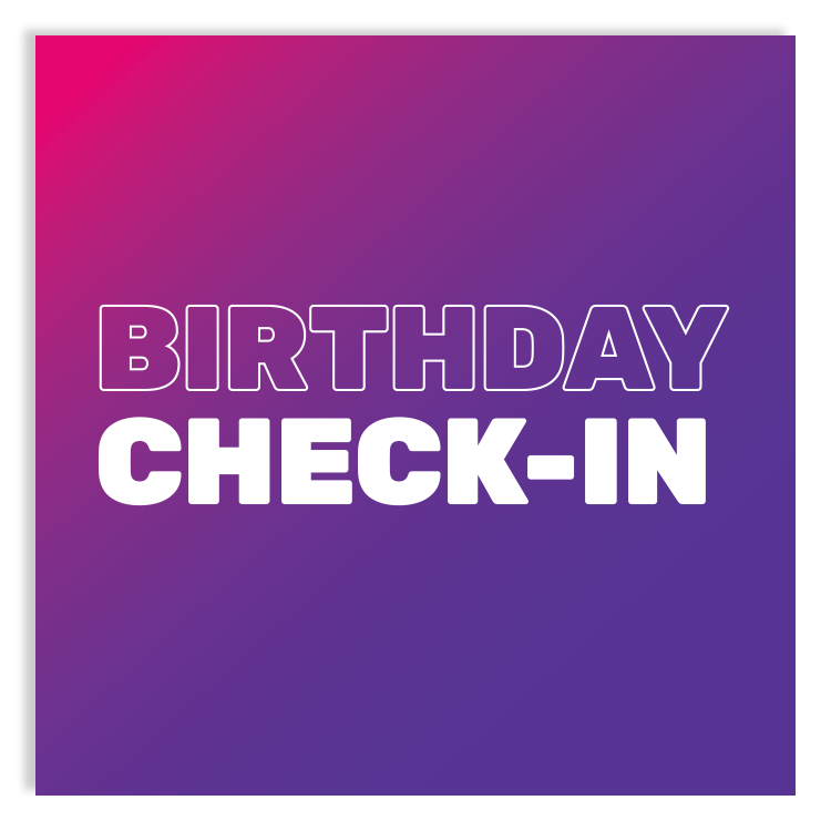 Birthday Check In Sign