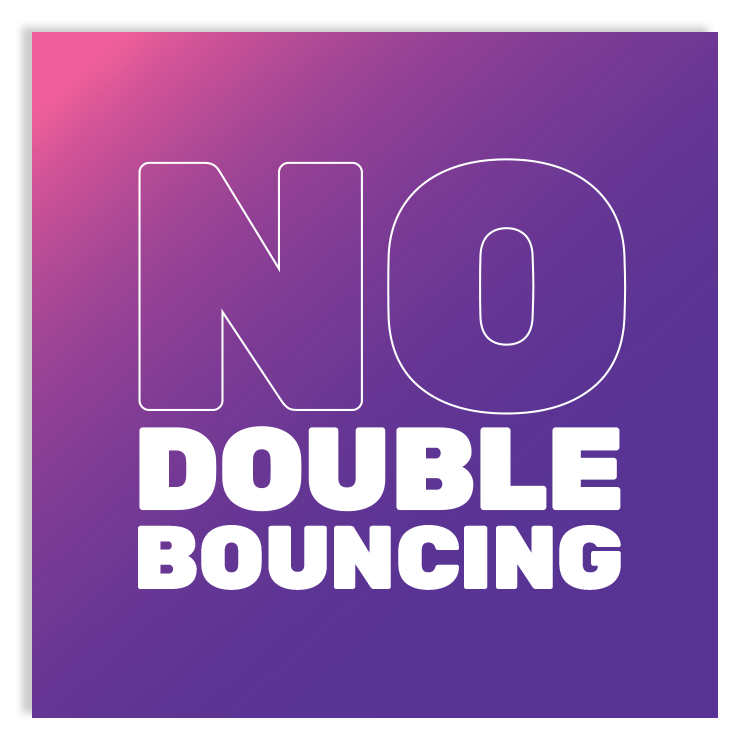 No Double Bouncing Sign