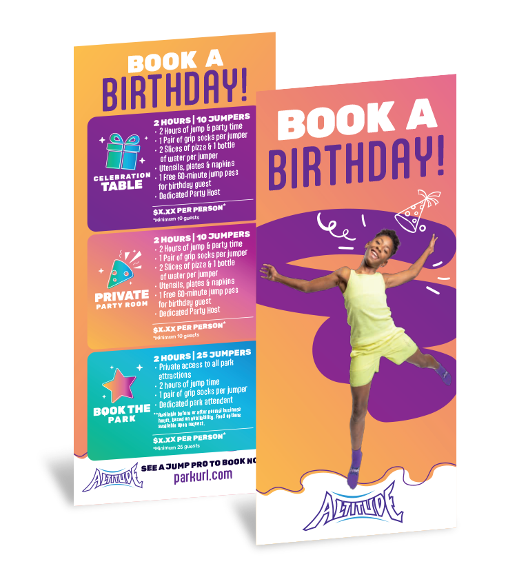 Birthday Rack Card for POP kit