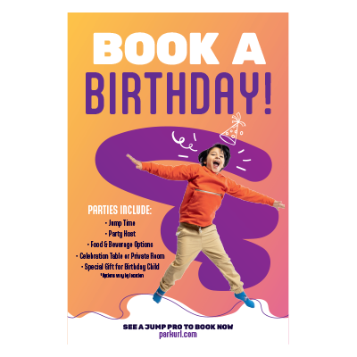 Birthday Window/Door Decal for POP kit