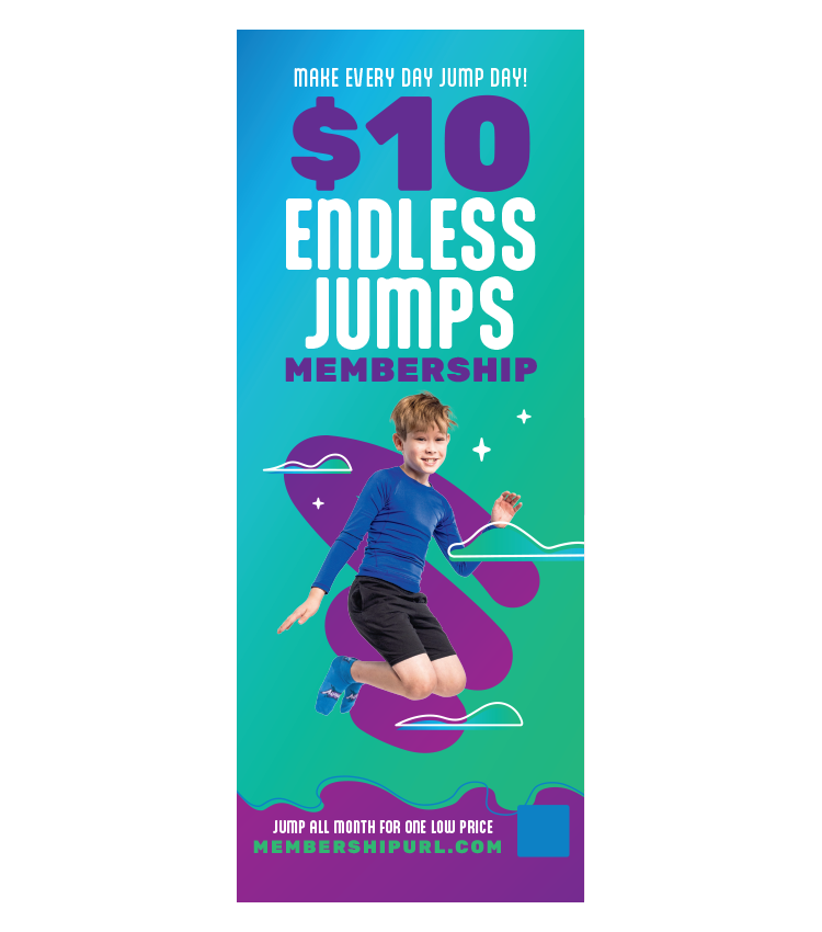 Membership Pop Up Banner for POP kit