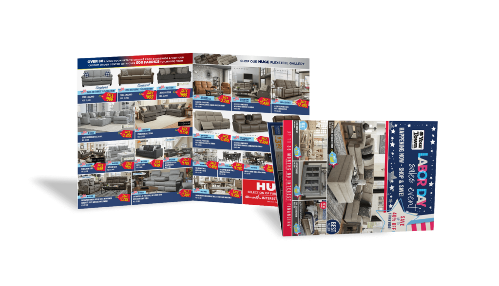Labor Day Half Fold direct mailer design