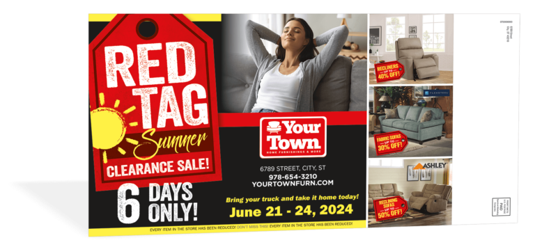SMC Furniture Red Tag Monster Mailer