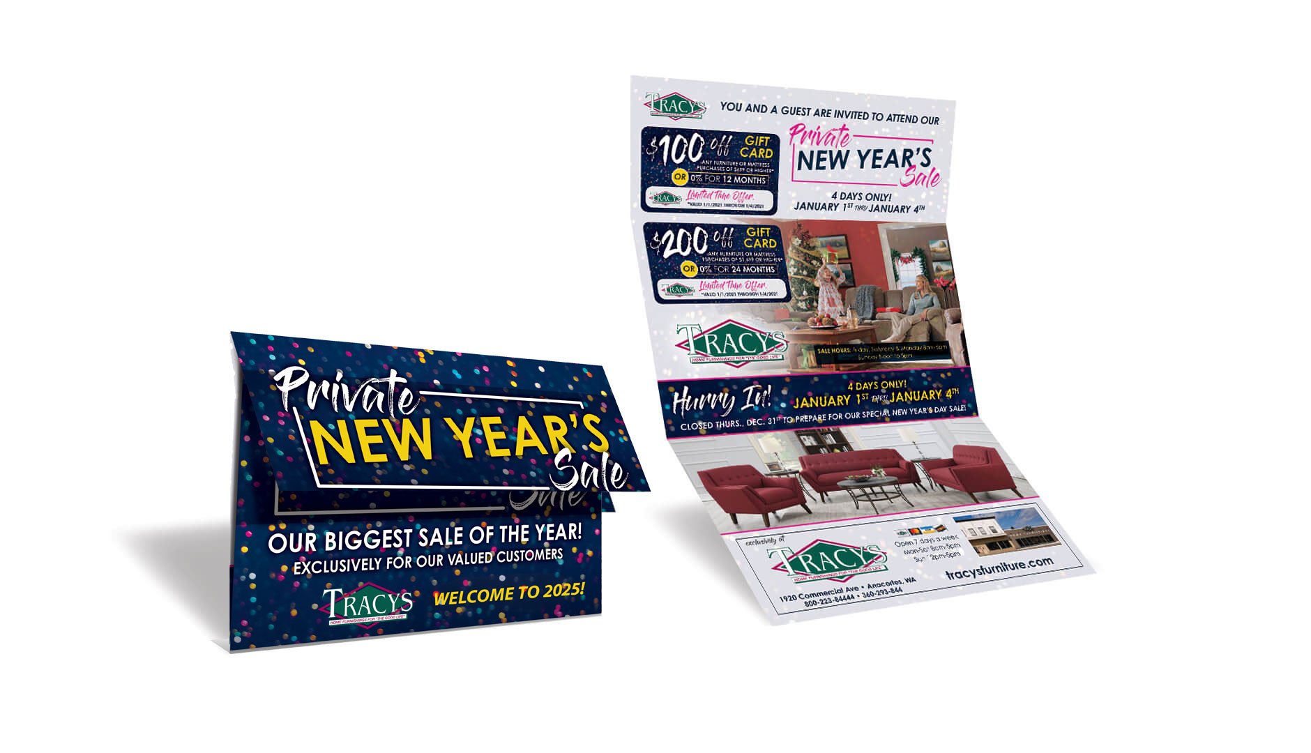NewYear Tracys Furn POL Invite Mailer