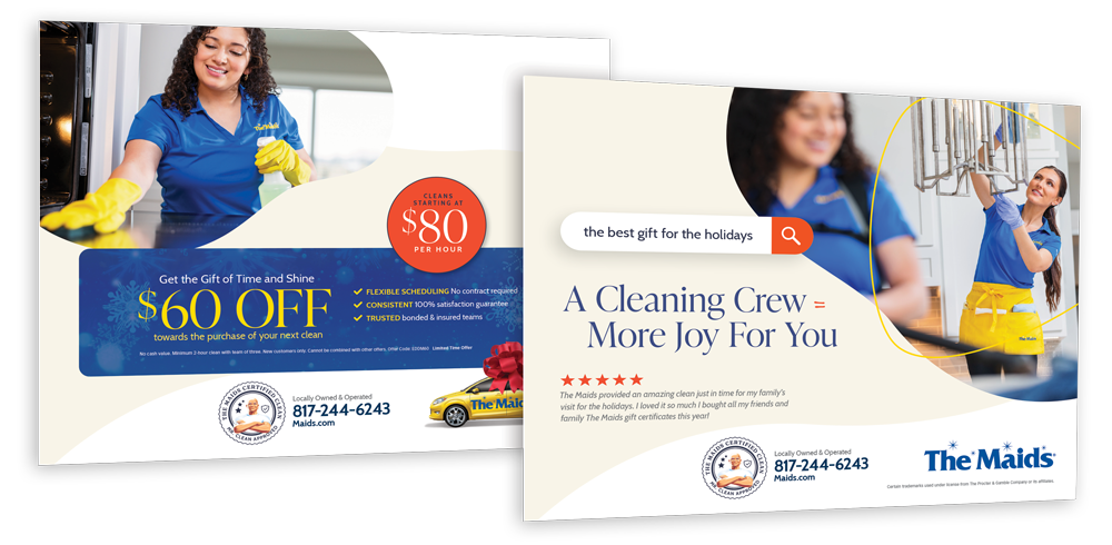 the maids 8.5x11 mailer