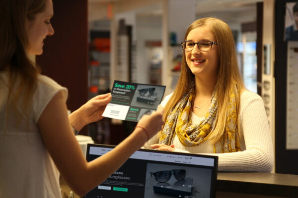 two people with mailer