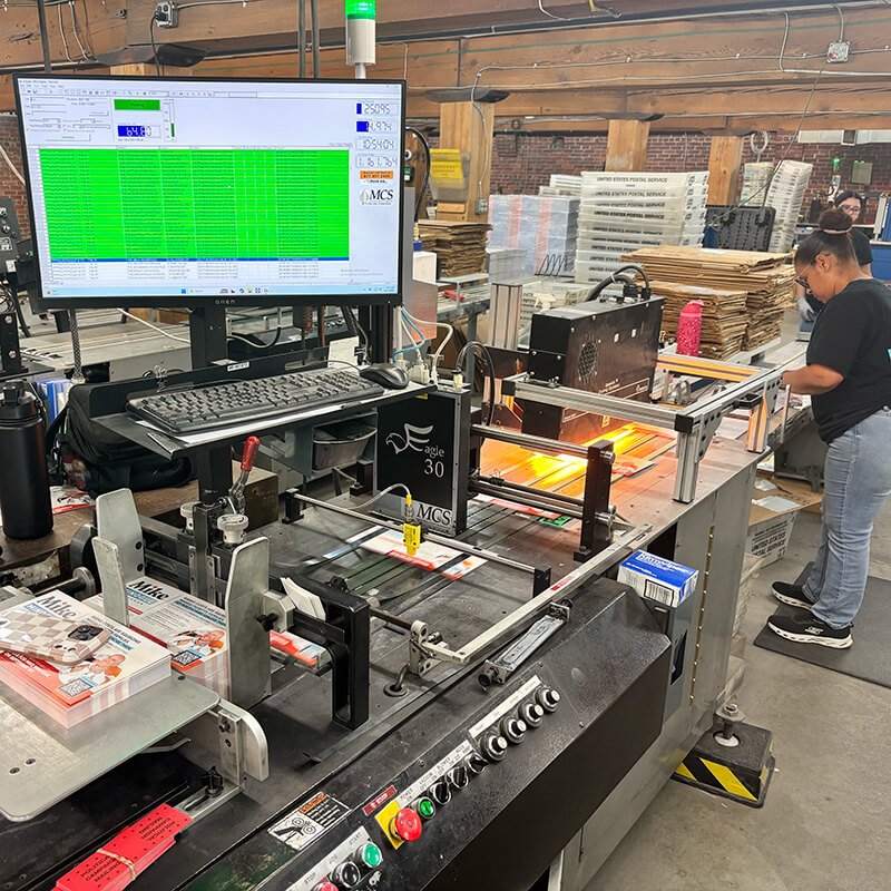Address imaging machine