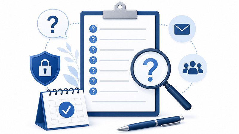 icons displaying questions