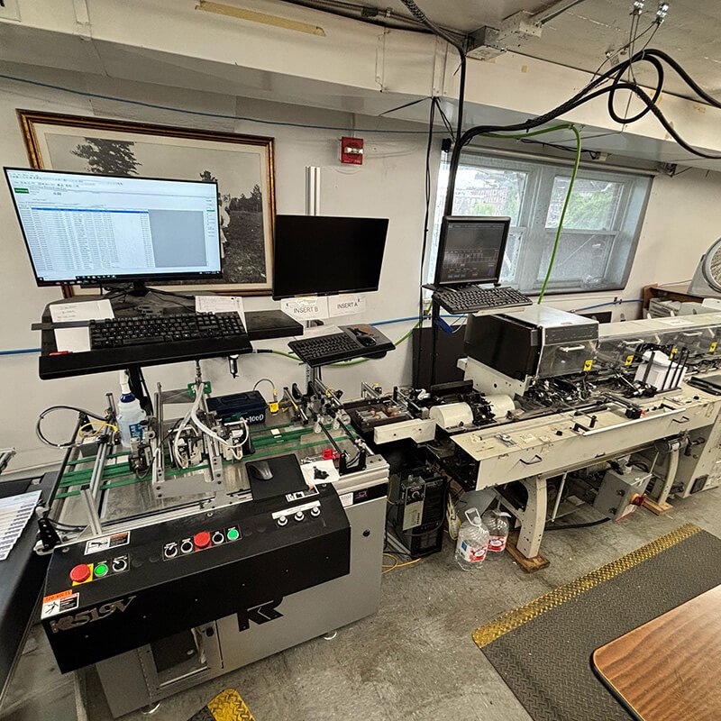 Pinnacle read and wire 6 station match inserter machine