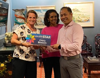 China Blossom testimonail with Spectrum Monthly Star Award
